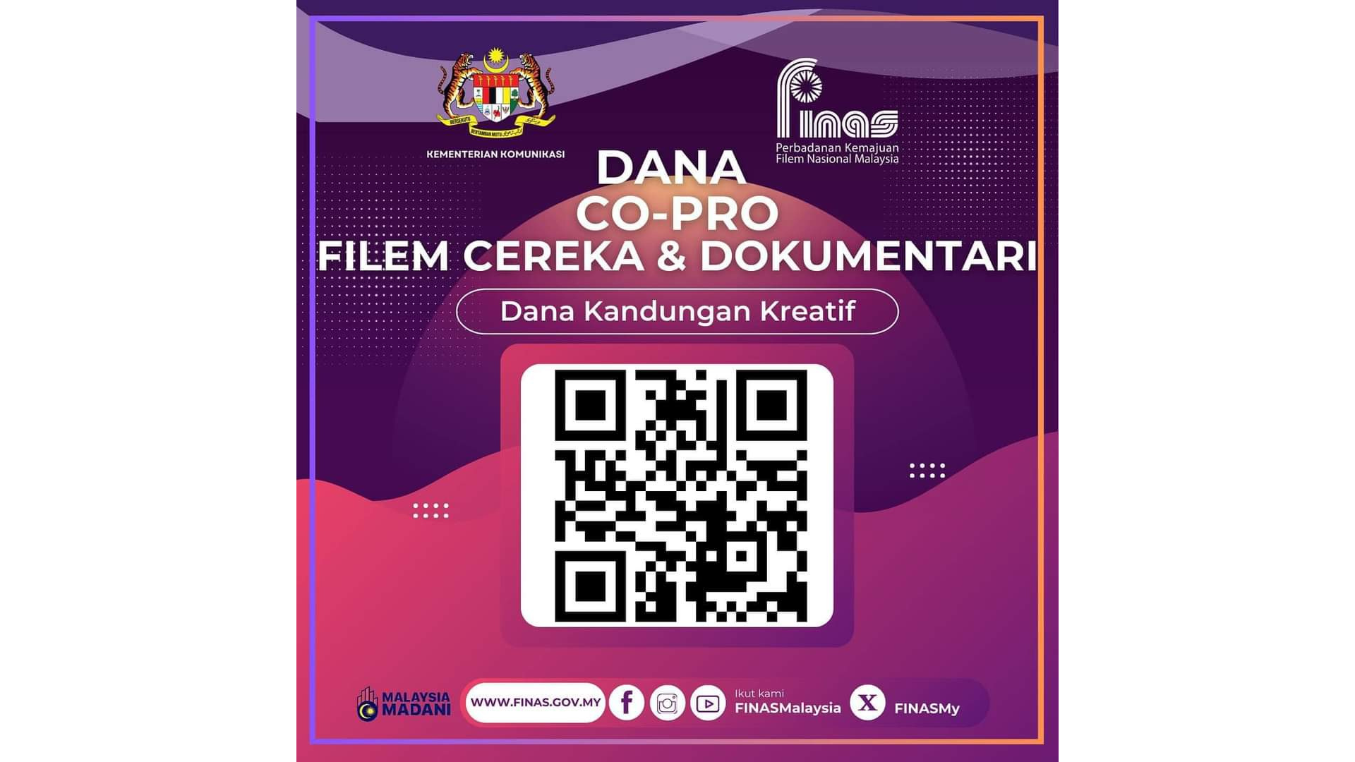 Dana Co-Pro Filem Cereka Dan Dokumentari FINAS